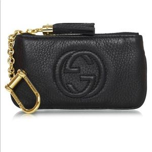 ISO GUCCI SOHO KEYCHAIN WALLET. BLACK
